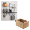 Metaltex Mural Line Wall Grid Bamboo Box Small, Wood Colour,
