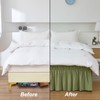 MEILA Full Bed Skirt, Wrap Around Ruffle Bed Skit for