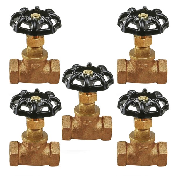 Midline Valve 632U256-5 Stop Valve with Drain, 3/4 in. FIP