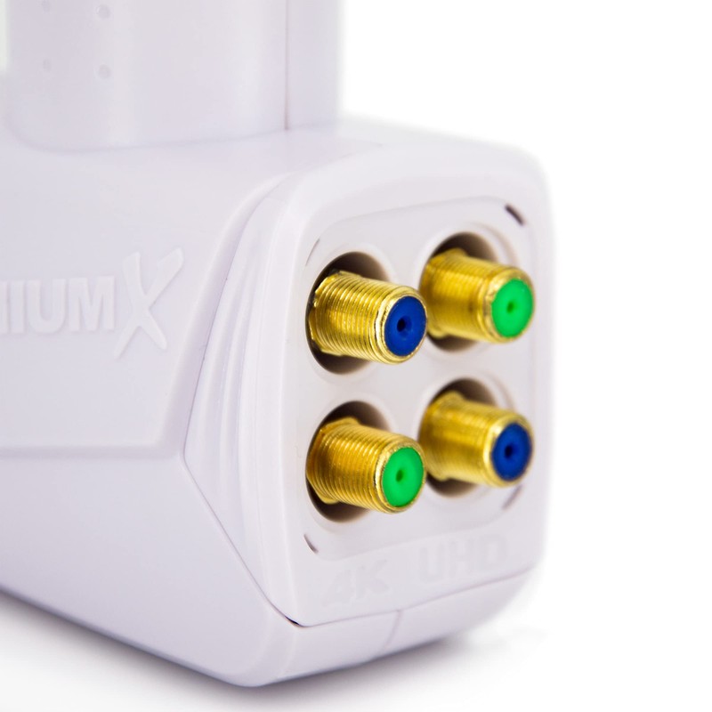 PremiumX Quad LNB Pxqs SE White 0.1 dB Quattro Switch