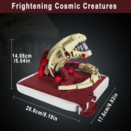 BUILDIFY - Juego de bloques de construcción de pecho with Base - Juego de construcción de acción xenomorfo para adultos Viene con Facehugger. Ideal para más de 6 fanáticos, amigos y colecciones de