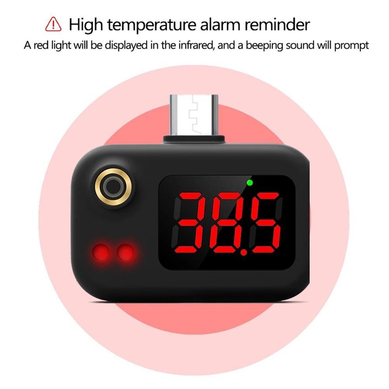 Smart Thermometer Portable Mini Cell Phone Thermometer Non Contact Infrared