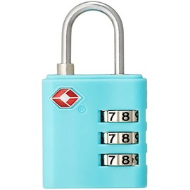 Concise 299714 TSA 3-Digit Dial Lock, 2.2 inches (5.5 cm), 0.07 lb (0.031 kg), blue