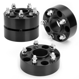dynofit 5x5 Wheel Spacers 2in for 2007-2018 Wrangler JK/JKU, 5x127mm Hub-Centric 71.5mm Thread 1/2"-20 for 1999-2010 Grand Cherokee WJ/WK, 2005-2010 Commander XK, Real Forged Aluminum Spacer, 4Pcs
