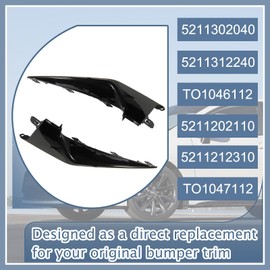 Front Bumper Cover Lower Trim Molding for Toyota Corolla SE XSE 2020 2021 2022 Glossy Black Lip Spoiler Grille