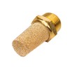 Beduan 3 Pcs Pneumatic Brass Exhaust Muffler Filter, 3/8" Male