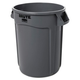 Rubbermaid 2632 Brute Trash Can, Commercial-Grade 32 gallon Gray Garbage Can (EA)