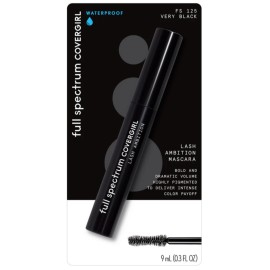 COVERGIRL Full Spectrum Lash Ambition Waterproof Mascara, 125 Very Black