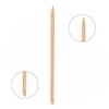 ANCLLO Pack of 100 Wooden Nail Sticks Double-Sided Multifunctional Cuticle