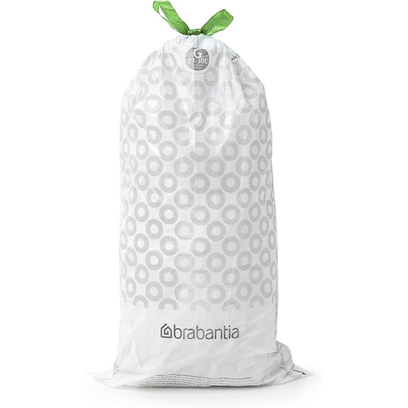 Brabantia PerfectFit G 30 Liter Bin Liners, 20 Count Bags,