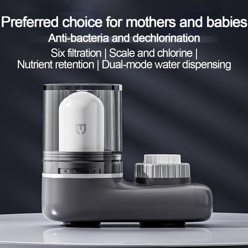 CLSSLVVBN Vertical Faucet Mount Water Filtration System Tap Water Treatment