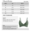 VividHarbor Women's Twist Front V Neck Bikini Top Padded Adjustable