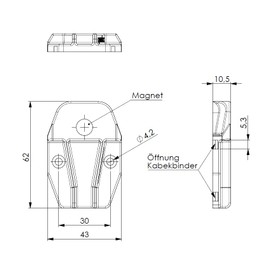 Wall part for the universal charger holder 992021344559