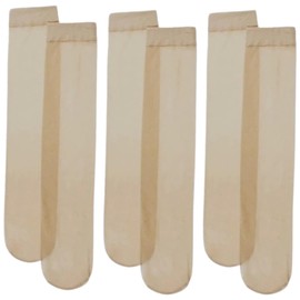 10 Pairs Silky Toes Sheer Knee High Stockings Breathable Mid Calf Stockings Thin Hosiery Socks Elastic Knee Socks Womens