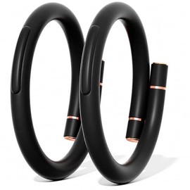 BuggyBands Mosquito Repellent Bracelets for Adults & Kids, DEET-Free Natural Bug Repellent Silicone Bands – Waterproof, Skin-Friendly Wristbands for Outdoor, Camping, Hiking, Travel - 2 Pack Black