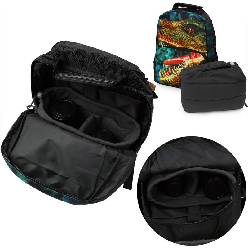 Koolertron Padded DSLR Camera Insert Shockproof Camera Bag Insert Camera