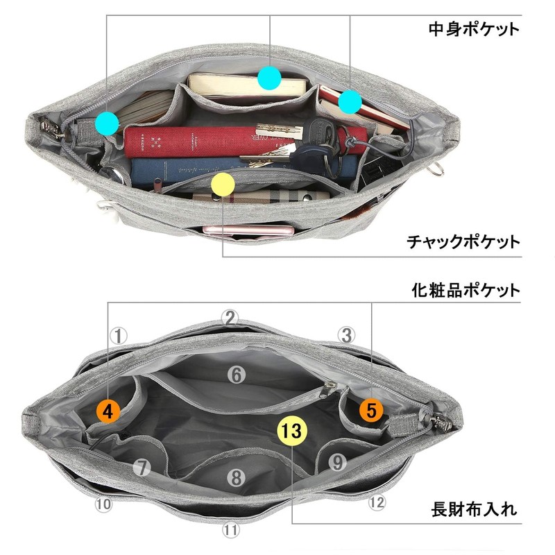 VANCORE Bag-In Bag, Freestanding, Lightweight, For Totes, Smaller, In Bag,