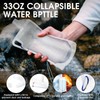 Maxdot 12 Pack 1L Collapsible Travel Water Bottles with Clip