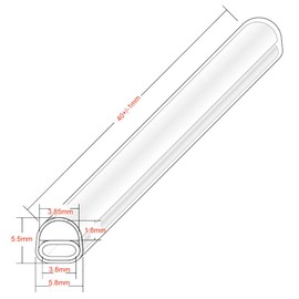 Wekuant Ribbon Mass Fiber Optic Fusion Splice Protection Sleeve 40mm |Preshrunk, Single Ceramic Strength Member | Accommodate up to 12 fibers |Come with Box -350pcs