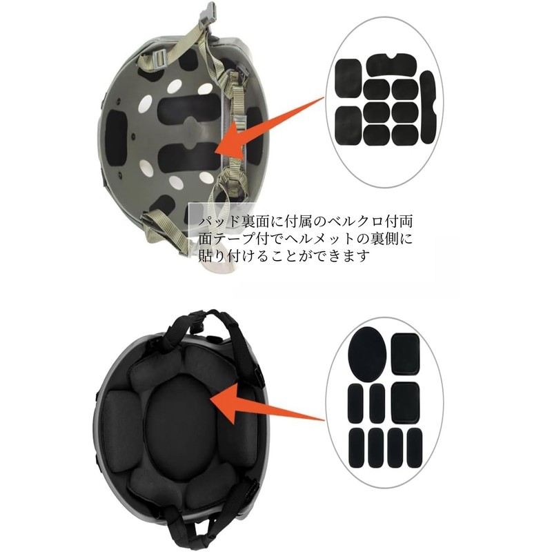 YFFSFDC Helmet Inner Pad, EVA Foam, 19 Pieces, Helmet Sponge,