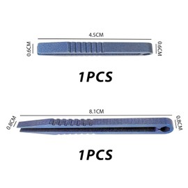 JTMKYO 2PCS Mini Titanium Tweezers, Portable Tweezers, Cosmetic Beauty Titanium Tweezers, Small Pick-Up Tweezers, Outdoor EDC Tweezers (Blue)