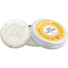 Bee Nature - Organic Honey Soap with Soap Dish Biodegradable - Outdoor Soap for Men Women - Camping Soap Travel Soap - Exfoliating, Moisturising - Suitable for All Skin Types - 100 g