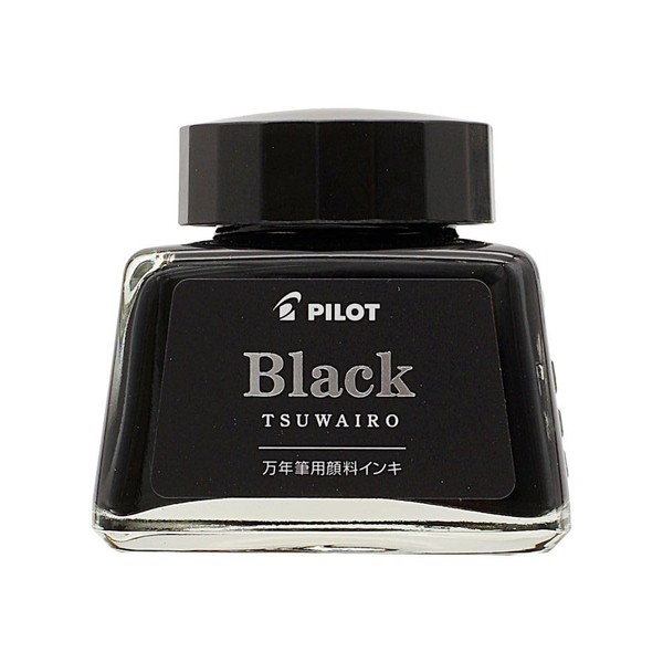 TSUWAIRO Fountain Pen Bottle Ink, Strong Color, 1.1 fl oz (30 ml), Pigment Ink, Black