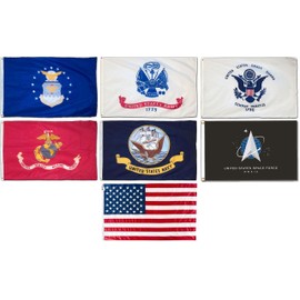 Armed Forces 7-Flag Set 12 in. x 18 in.