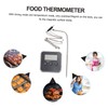 COLLBATH Food Thermometer Alarm Function BBQ Thermometer for Grill Hanging