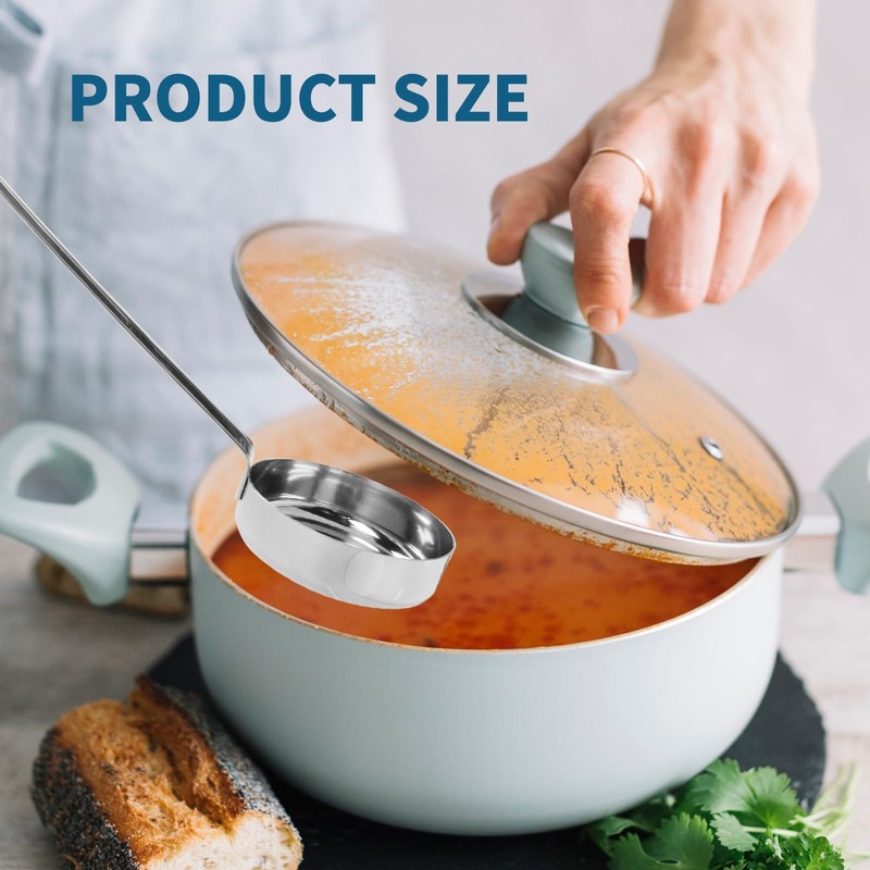 Tsnamay 10.55" Stainless steel 201 Pizza Sauce spoon Kitchen Ladles