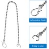 Mudder 6 Pack Toilet Handle Beaded Chain Universal Toilet Flapper