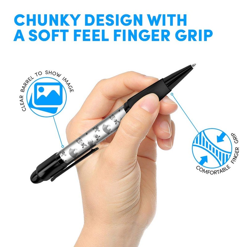 Destination Vinyl ltd 1 x Black Ballpoint Pen - Schnauzer