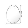 Easter Clear Acrylic Ornaments Penta Angel 12Pcs Blank Bunny Chick
