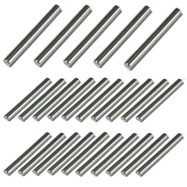 ZDingTech 50pcs 3mm x 28mm Dowel Pins,3mm Metal Dowel pins M3 3mm Shelf Pegs,Support Shelves,3mm x 28mm Metal Rod.304 Stainless Steel Wood Bunk Bed pegs