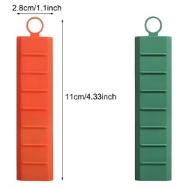 TorSor 4 Pack Kitchen Knife Magnetic Attachenent Silicone Sticker with 4 Magnets for Cutting Slicing Potato Cucumber Vegetable Fruit Prevent Sticking on the Surface of Japan Meat Cleaver Knives