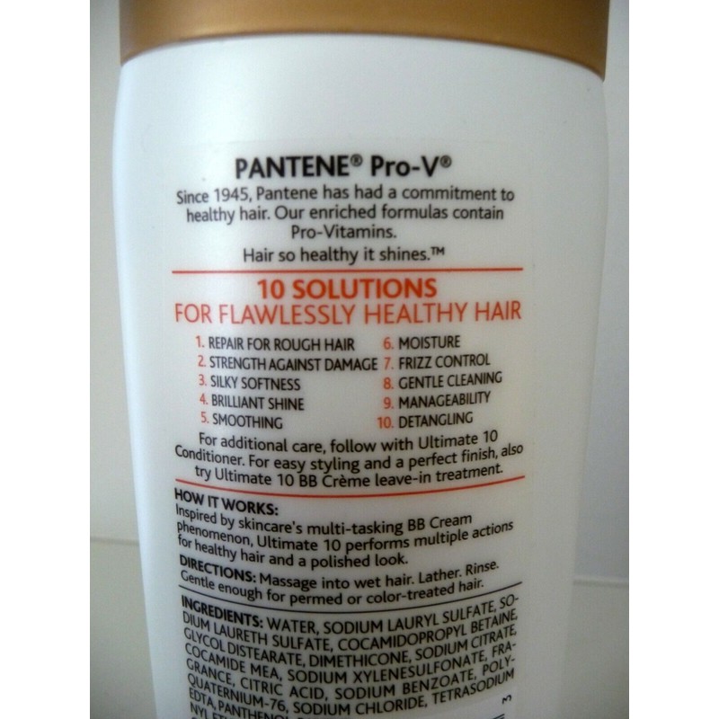 Pantene Pro-V Ultimate 10 Shampoo & BB Conditioner 10 In