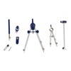 Compass Geometry Set Extensible Zinc Alloy Shatterproof Box Packed Durable