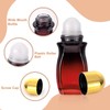 Ellbest 50ml Glass Roller Bottles 4 Pack Gradient Red Glass