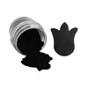 EDIBLE CHARCOAL BLACK PETAL DUST, (4 grams each container) By Oh! Sweet Art Corp
