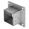 eoere 4 PCS 2" Square Post Flange Base, 304 Stainless
