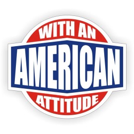 Unbranded 3pcs American With An Attitude Hard Hat Decals Helmet Stickers USA Patriotic