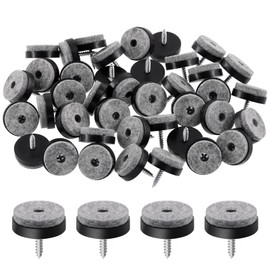 Mardatt 40Pcs Screw on Felt Chair Pads, Non Slip Felt Furniture Pads with Screw Felt Pads for Furniture Floor Chair Leg Protectors Furniture Sliders for Hardwood Tile Floors - 24mm/ 0.94"