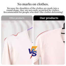 Plastic Clothes Hanger, Extra Thick Plastic Wide Shoulder Adult Slip Resistant Standard Clothing Hanger Ideal for Everyday Use Black 10 Pack 1.1inch Width