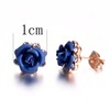 Yoursfs Women’s Rose Earrings, 18K Gold Plated, Enticing, For Both