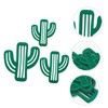 MAGICLULU 1set Cactus Felt Coaster Heat Insulated Cup Mat Multi