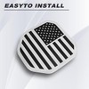 HHLOI for Ram Tailgate Emblem American Flag Badge Emblem Compatible