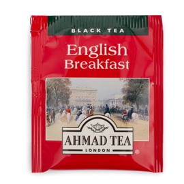 Ahmad Tea Black Tea, English Breakfast Teabags individually wrapped in foil, 100 ct - Caffeinated & Sugar-Free