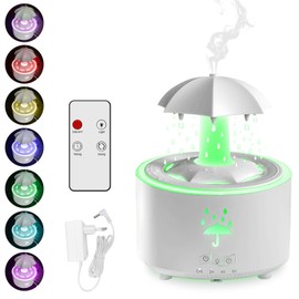 Regenschirm Luftbefeuchter, 300ml Rotierender Luftbefeuchter mit Fernbedienung 7-Farben LED Luftbefeuchter Schlafzimmer ätherisches Öl Luftbefeuchter für ein Wohnzimmer Zimmer Kinderzimmer