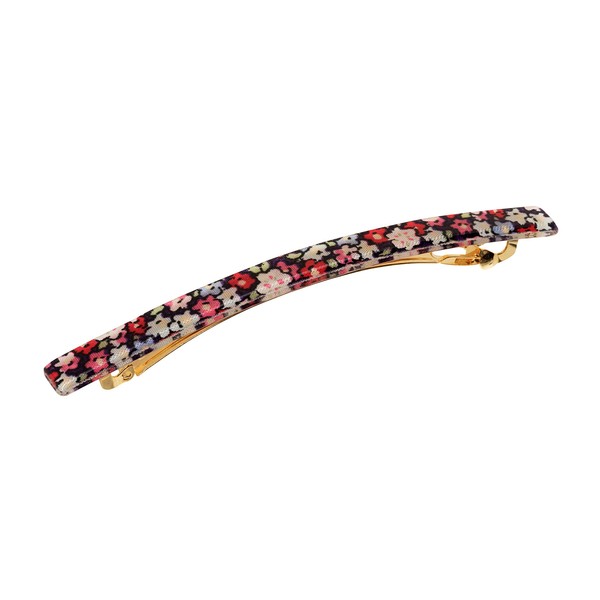 France Luxe Long and Skinny Barrette - Petite Fleur Red