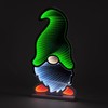 YöL 40cm Infinity LED Colourful Christmas Gonk In Green Hat